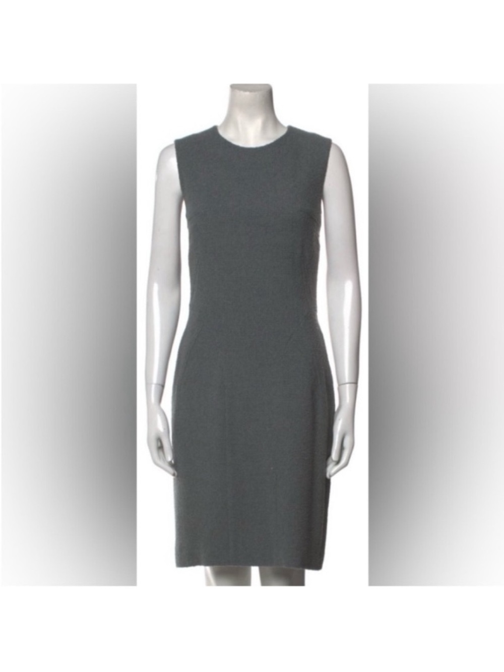 🎩⭐️Dior Sleeveless Grey Midi Sheath Dress